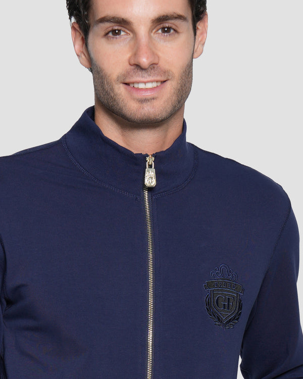 Gianfranco Ferre Imperial Patch Tracksuit Jacket Blue