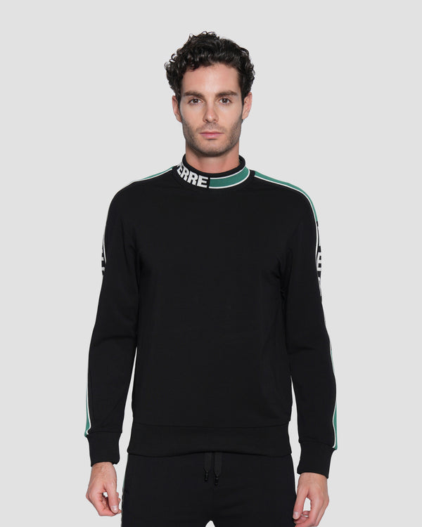 gianfranco ferre Jacquard Logo Tape Sweatshirt Black