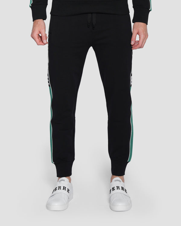 gianfranco ferre Jacquard Logo Tape Track Pants Black