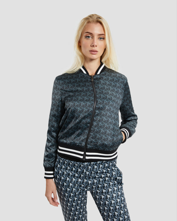 gianfranco ferre Logo Monogram Reversible Bomber Jacket Multicolor