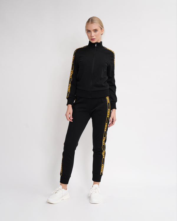 gianfranco ferre Logo Tape Zip-Up Tracksuit Set Black