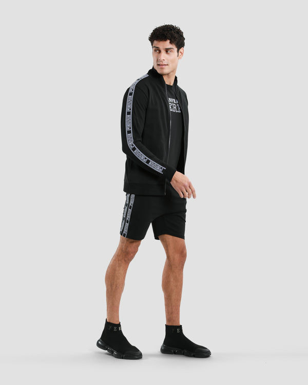 Gianfranco Ferre Logo Taper Detailed Tracksuit Jacket Black