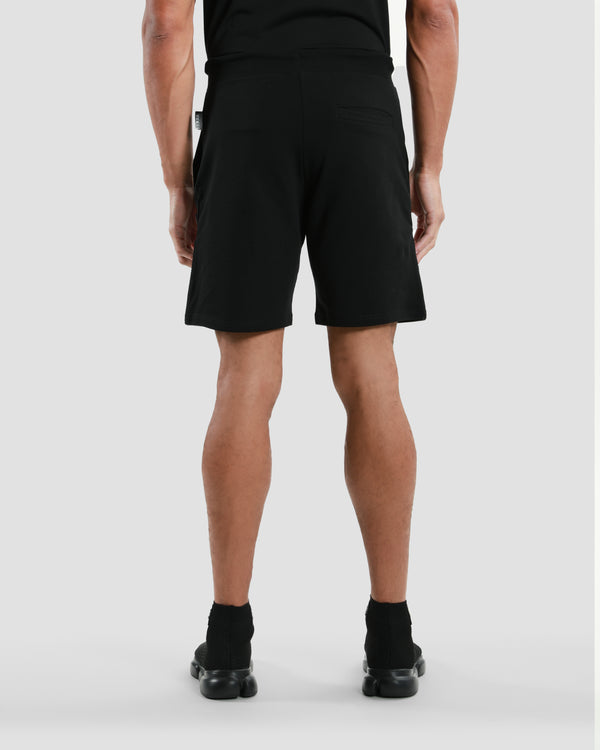 Gianfranco Ferre Metal Brand Embellished Track Shorts Black