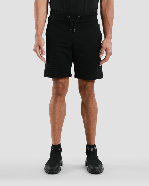 gianfranco ferre Metal Brand Embellished Track Shorts Black
