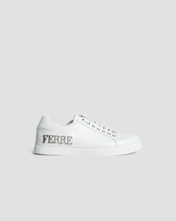 gianfranco ferre Metal Ferré Embellished Sneakers White