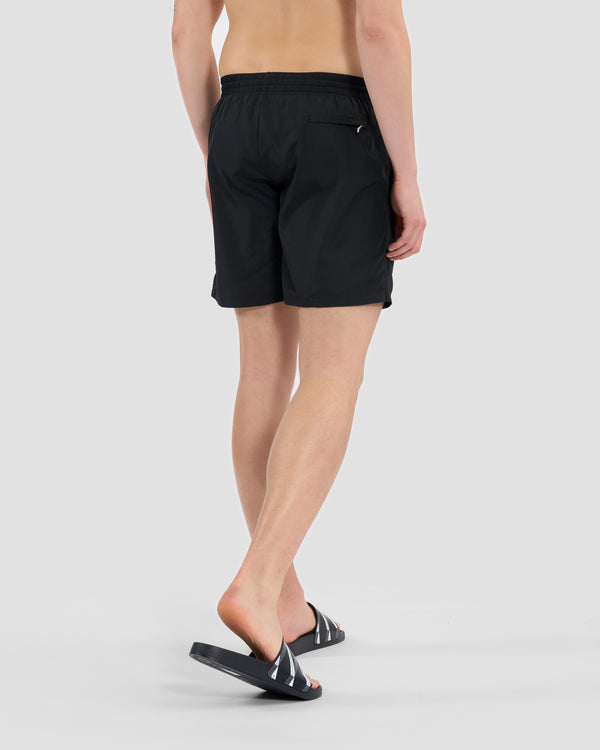 Gianfranco Ferre Metal Monogram Embellished Swim Shorts Black