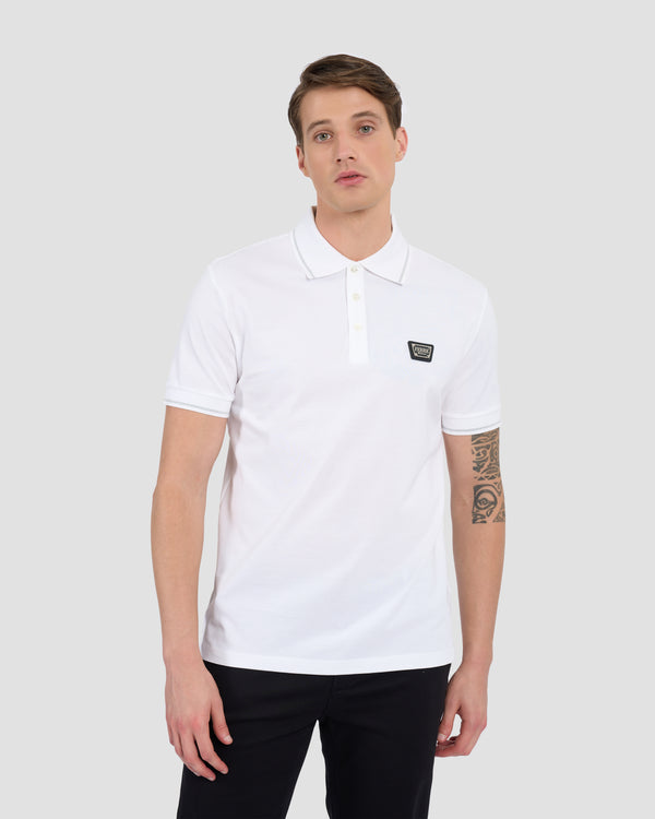 gianfranco ferre Metallic Trimmings Polo Shirt White