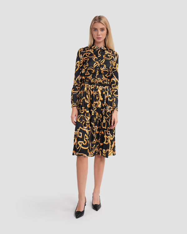 gianfranco ferre Minimalist Baroque Shirt Dress Multicolor