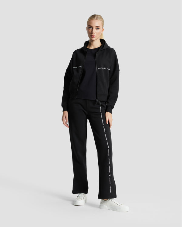 gianfranco ferre Minimalist Brand Print Tracksuit Set Black