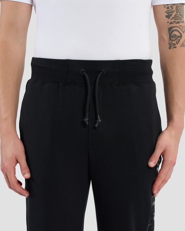 Gianfranco Ferre Monochrome Brand Print Track Pants Black