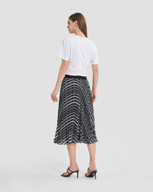 Gianfranco Ferre Monochrome Ferré Pleated Skirt Black