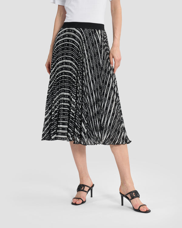 gianfranco ferre Monochrome Ferré Pleated Skirt Black