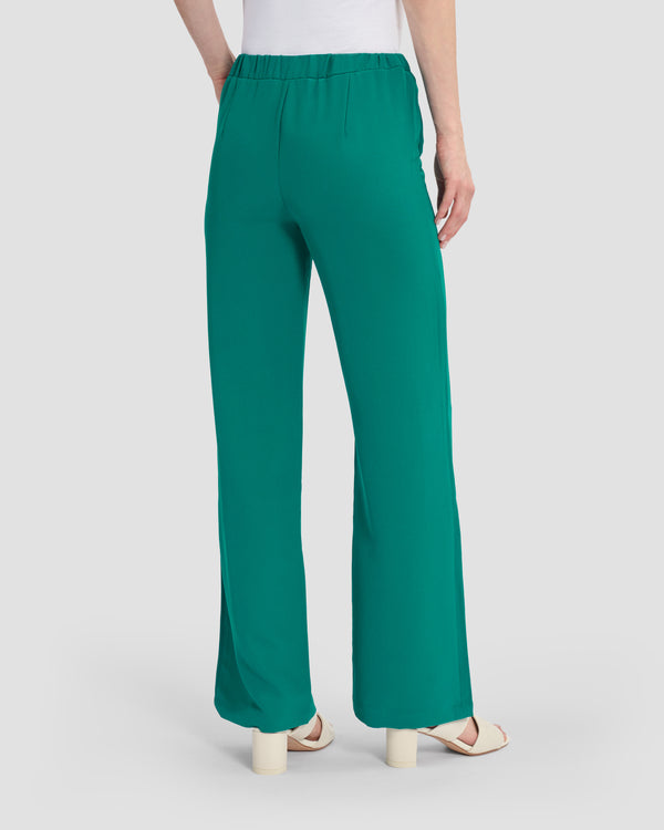 Gianfranco Ferre Monogram Embellished Flared Trousers Teal