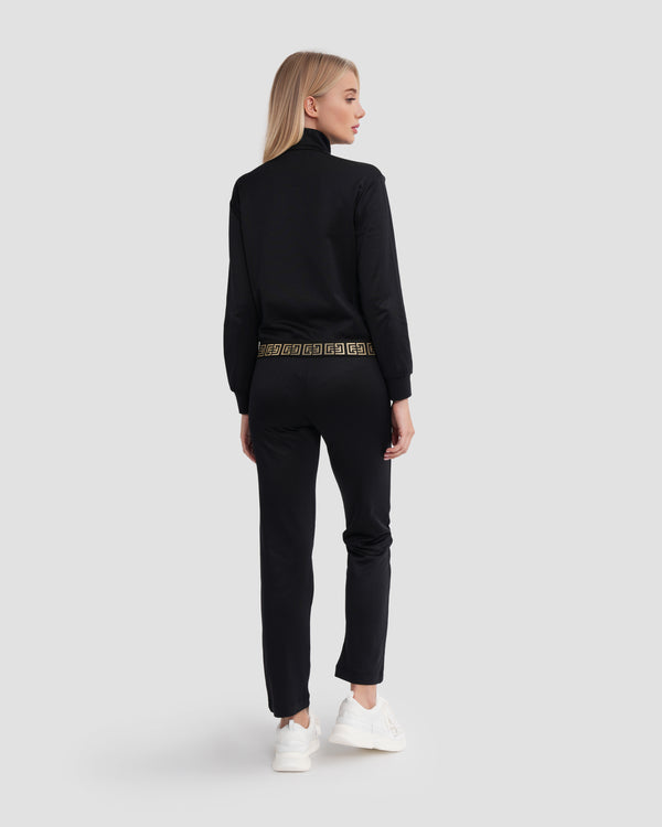 Gianfranco Ferre Monogram Labyrinth Tracksuit Set Black