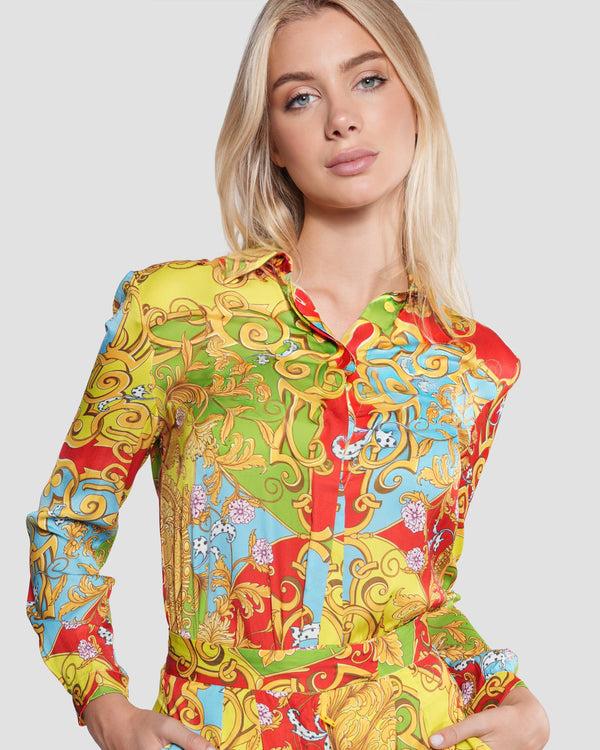 Gianfranco Ferre Multi-Color Baroque Shirt Multicolor