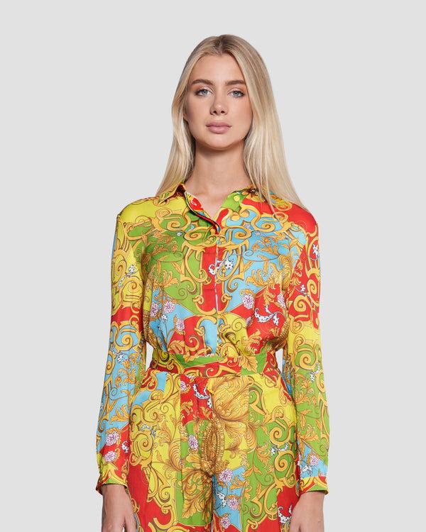 gianfranco ferre Multi-Color Baroque Shirt Multicolor