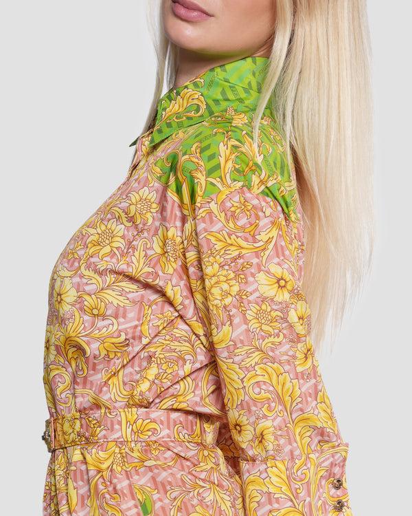 Gianfranco Ferre Multi-Colored Baroque Mini Dress Multicolor