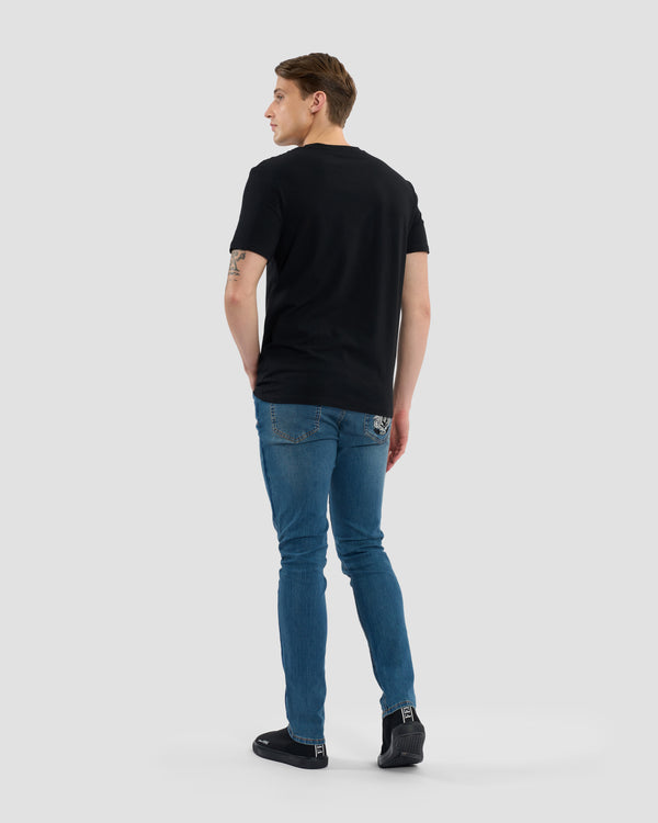 Gianfranco Ferre Neon Ferré Embroidered T-Shirt Black