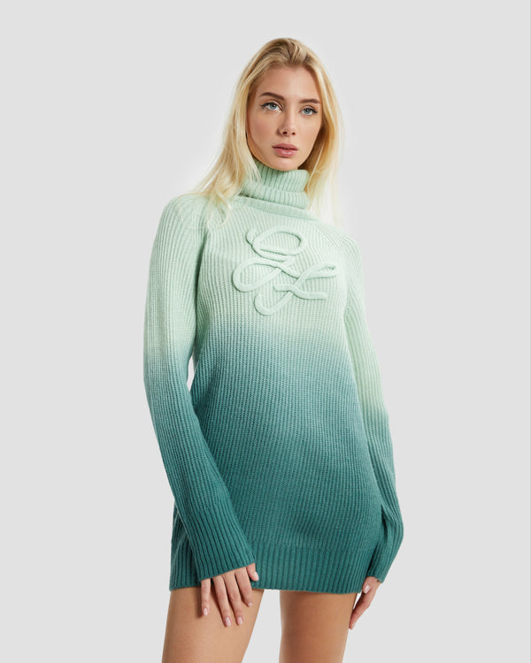gianfranco ferre Ombre Logo Front Knitwear Light Green