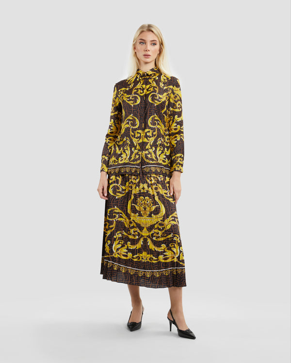 Gianfranco Ferre Oriental Baroque Patterned Shirt Multicolor