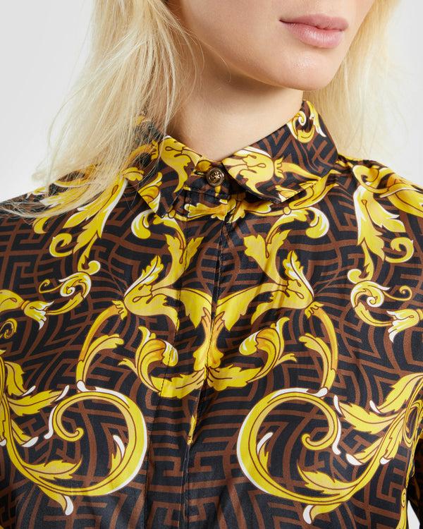 Gianfranco Ferre Oriental Baroque Patterned Shirt Multicolor