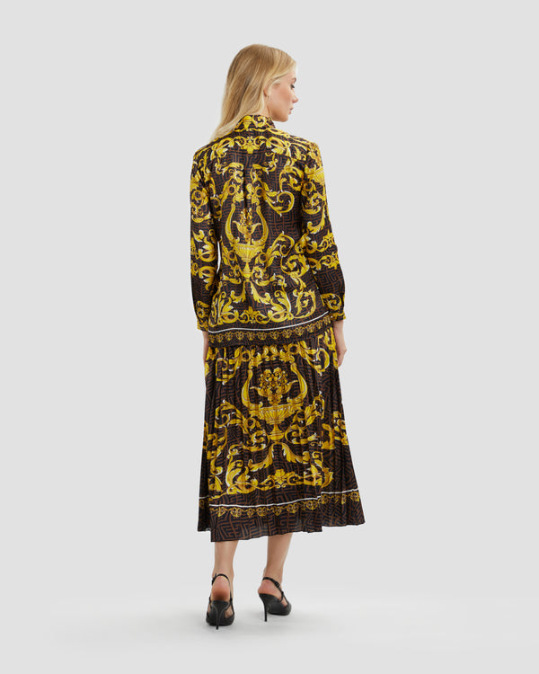 Gianfranco Ferre Oriental Baroque Patterned Shirt Multicolor