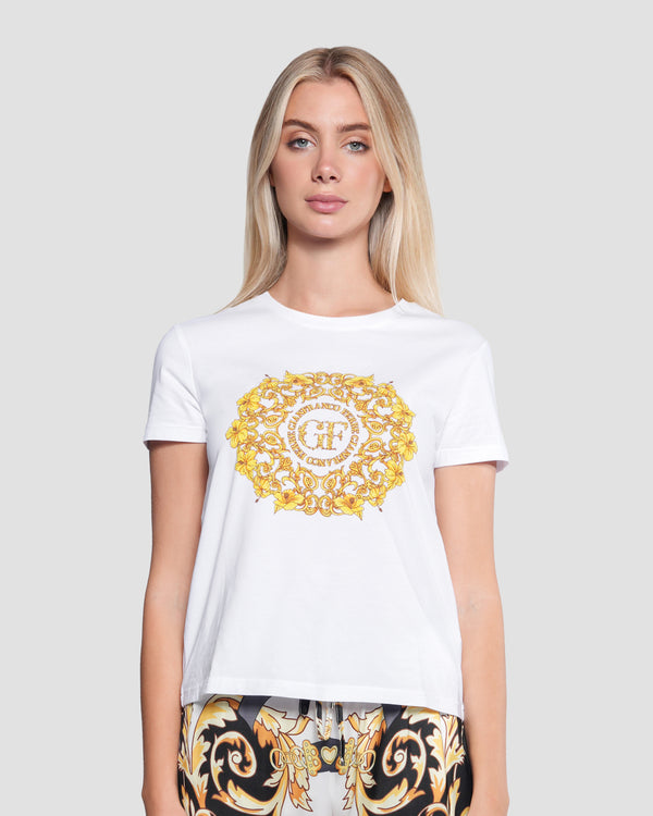 gianfranco ferre Ornamental Print T-Shirt Complete The Look