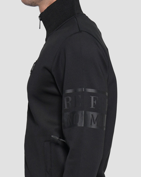 Gianfranco Ferre Printed Logo Tracksuit Jacket Black