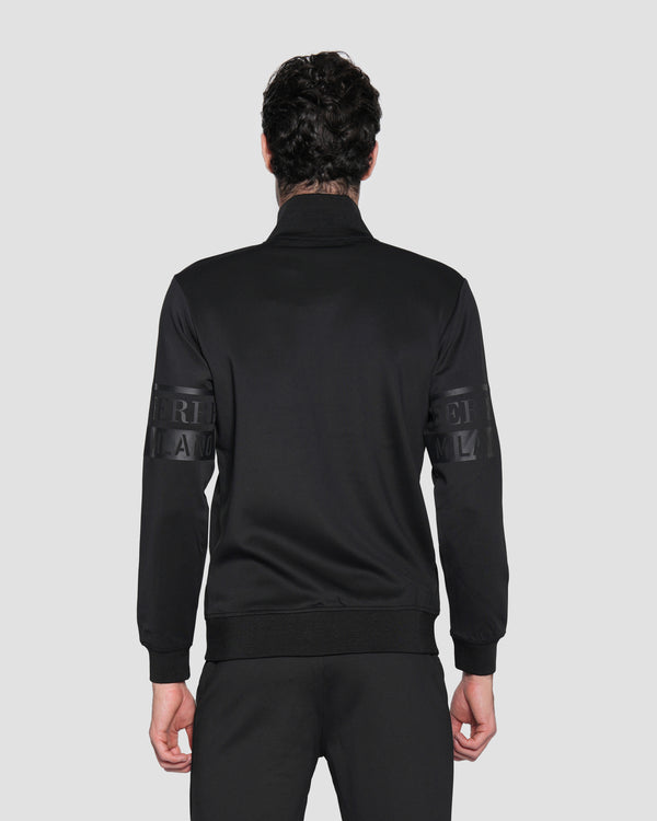 Gianfranco Ferre Printed Logo Tracksuit Jacket Black