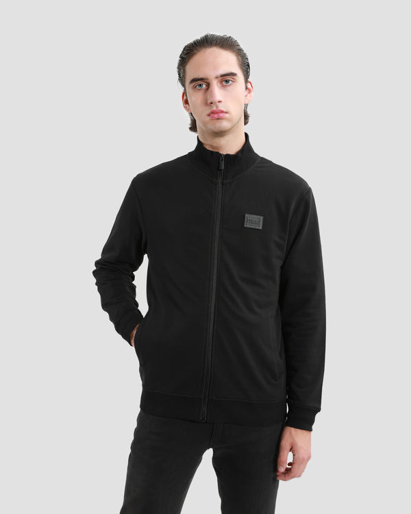 gianfranco ferre Rubber Mesh Patched Back Tracksuit Jacket Black