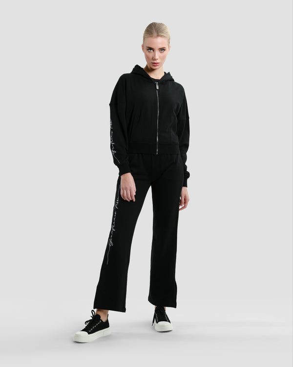 gianfranco ferre Script Branding Tracksuit Set Black