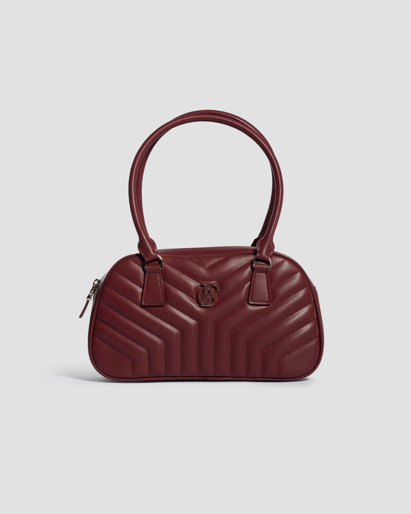 gianfranco ferre Signature Poise Quilted Bag Maroon