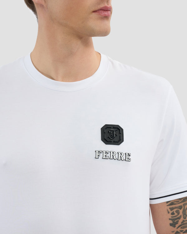 Gianfranco Ferre Silicone Ferré Embellished T-Shirt White