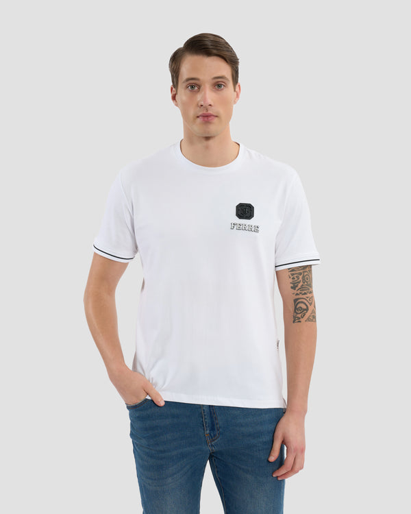 gianfranco ferre Silicone Ferré Embellished T-Shirt White