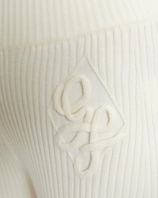 Gianfranco Ferre Solid Tone Knitted Trousers Off White