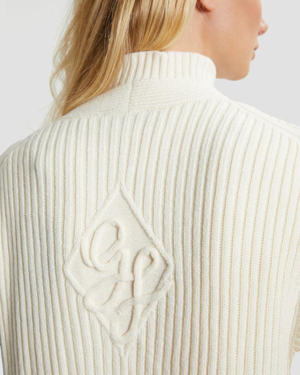gianfranco Ferre Solid Tone Longline Sleeveless Cardigan Off White