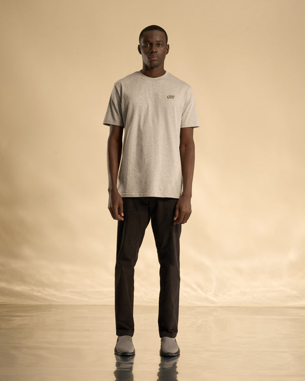 Gianfranco Ferre Statement Print Cotton T-shirt Light Gray