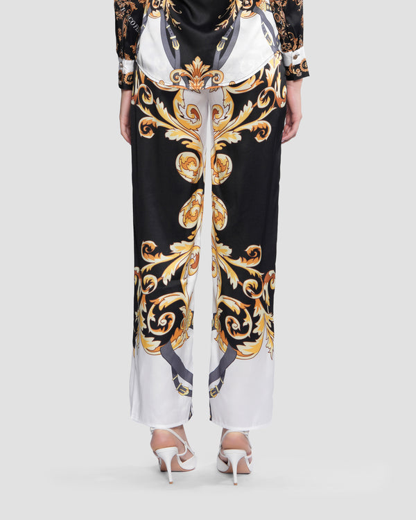 Gianfranco Ferre Straight Leg Trouser Print Multicolor