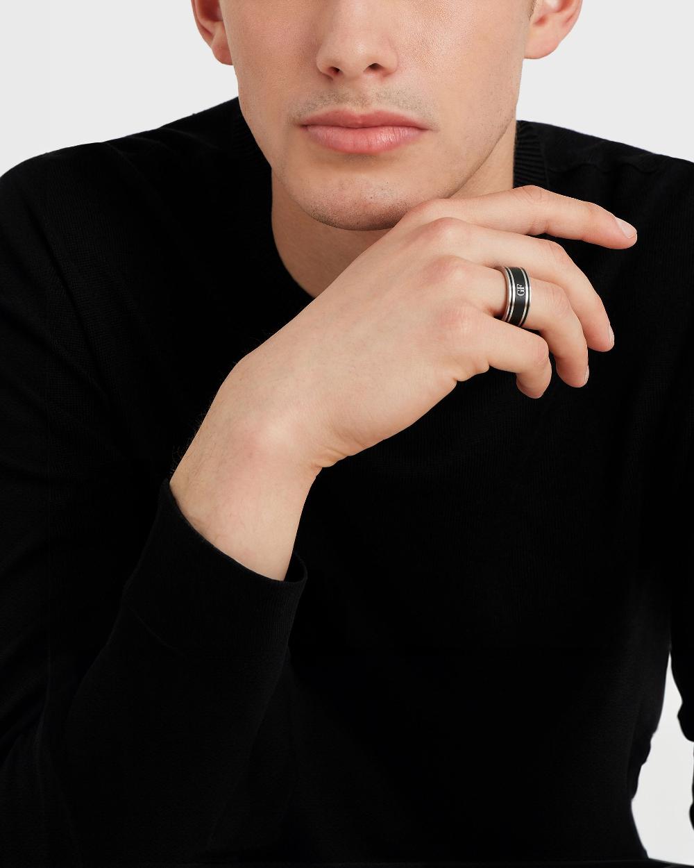 Gianfranco Ferre Two-Tone GF Ring You May Also Like