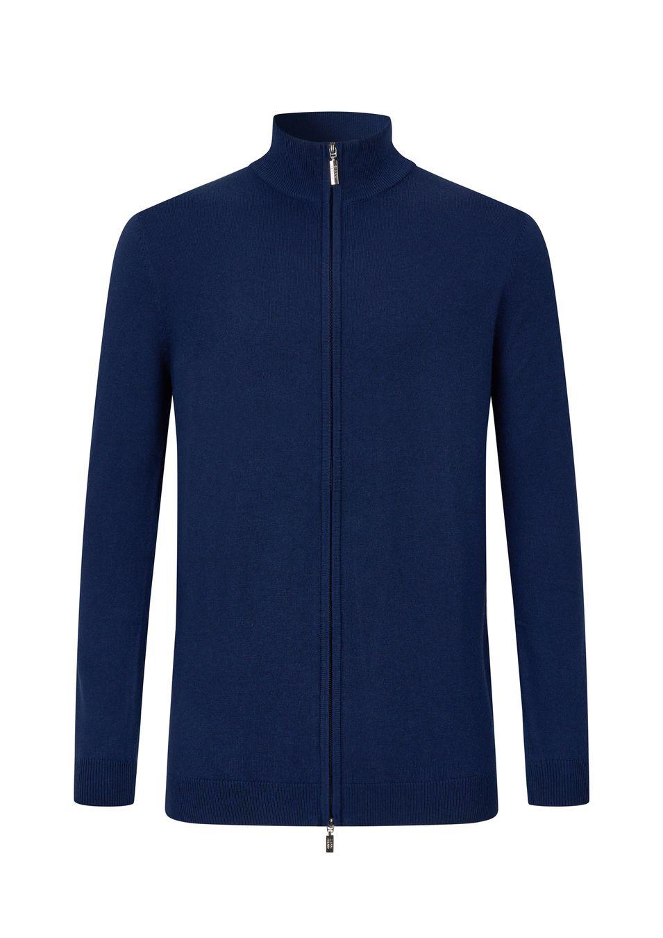 gianni feraud Cash Blend Full Zip Men Knitwear French Blue
