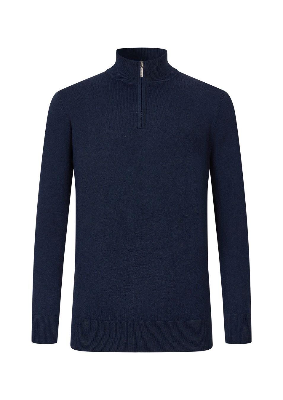 gianni feraud Cash Blend Quarter Zip Men Knitwear Navy