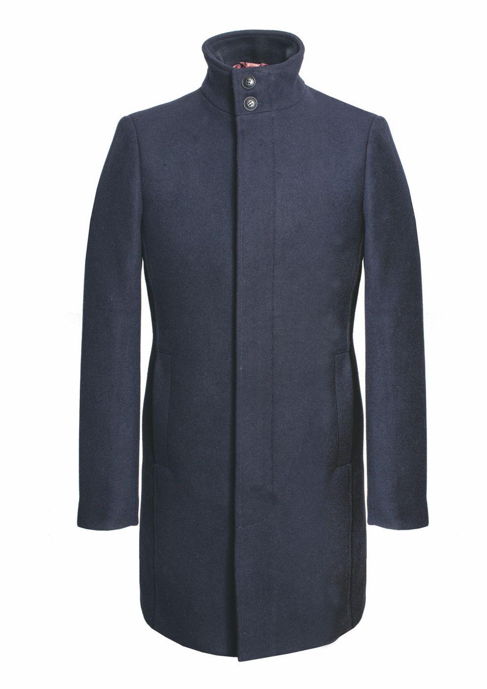 gianni feraud Feraud Jeans Premium Funnel Neck Car Coat Men Feraud Jeans Navy