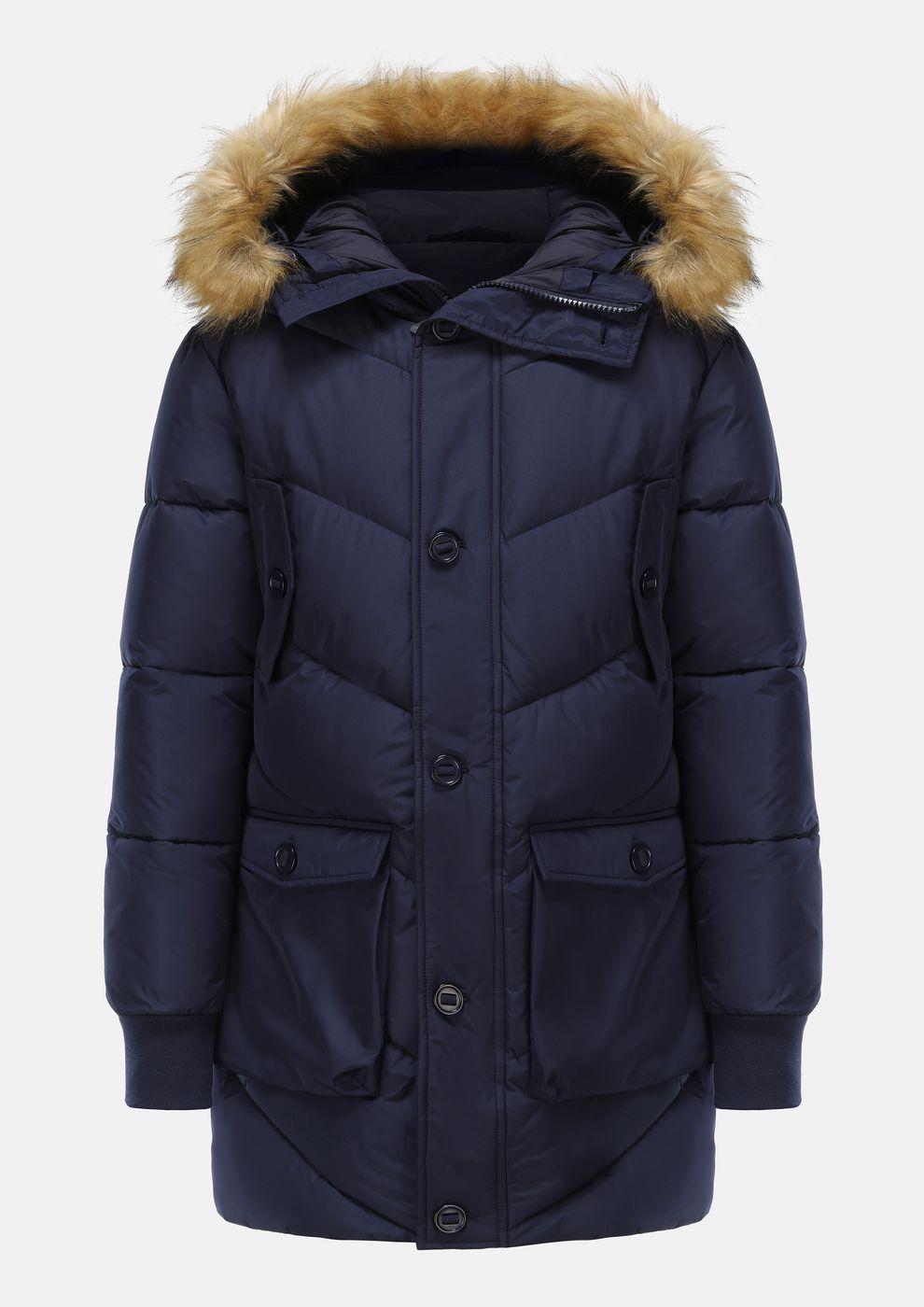 gianni feraud Feraud Jeans Premium Padded Long Puffer Jacket Men Feraud Jeans Navy