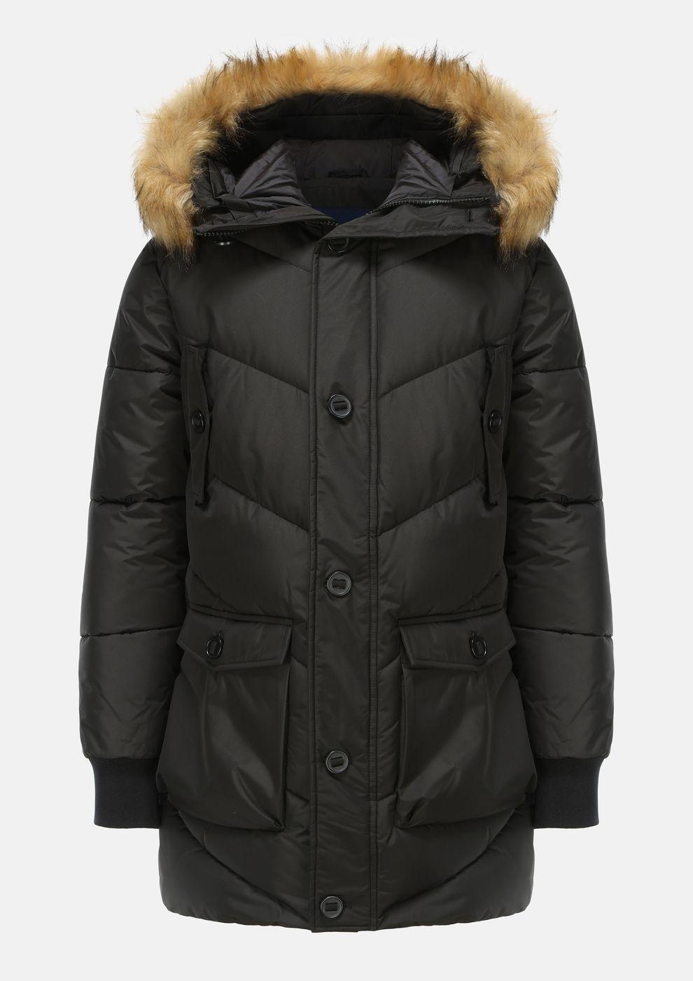 gianni feraud Feraud Jeans Premium Padded Long Puffer Jacket Men Feraud Jeans Black