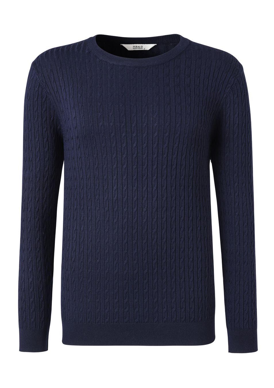 gianni feraud GF Cable Crew Men Knitwear Navy