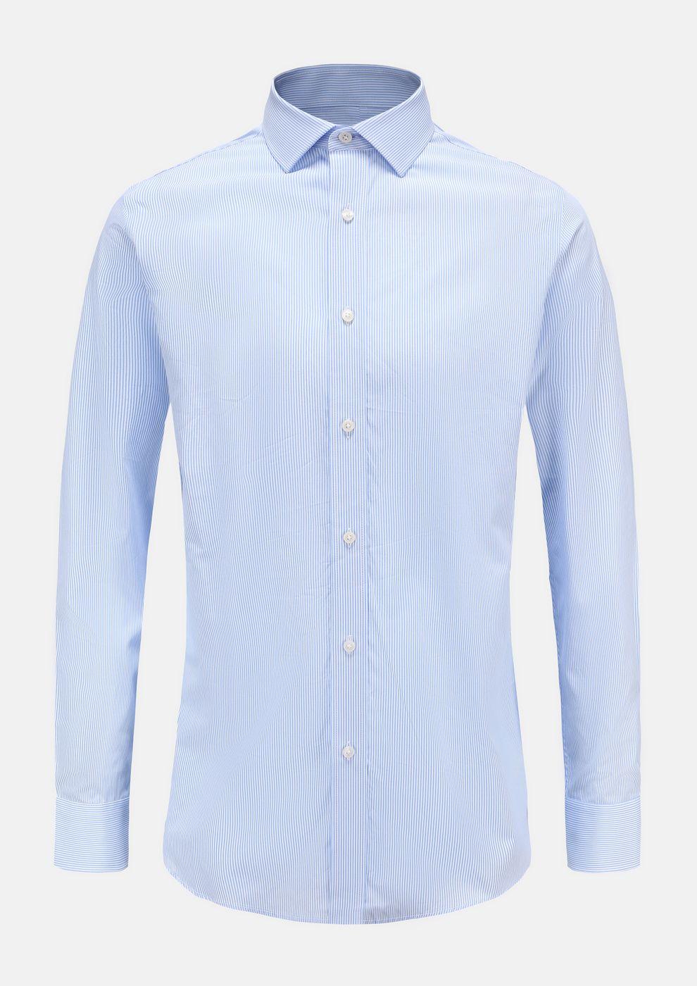 gianni feraud JC208 Men Shirts Sky Narrow Stripe