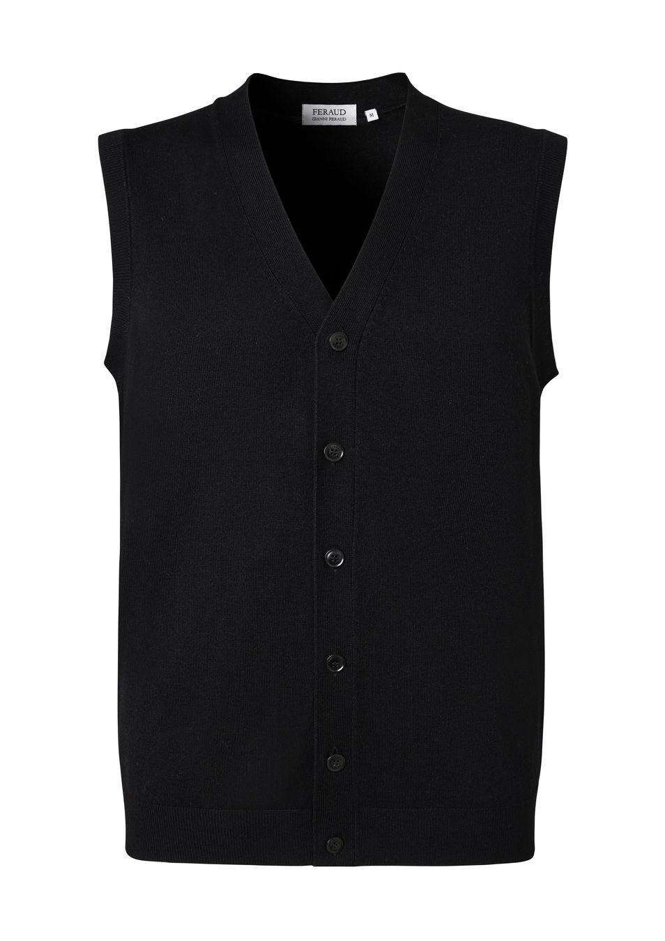 gianni feraud Sleeveless Cardi Men Knitwear Black