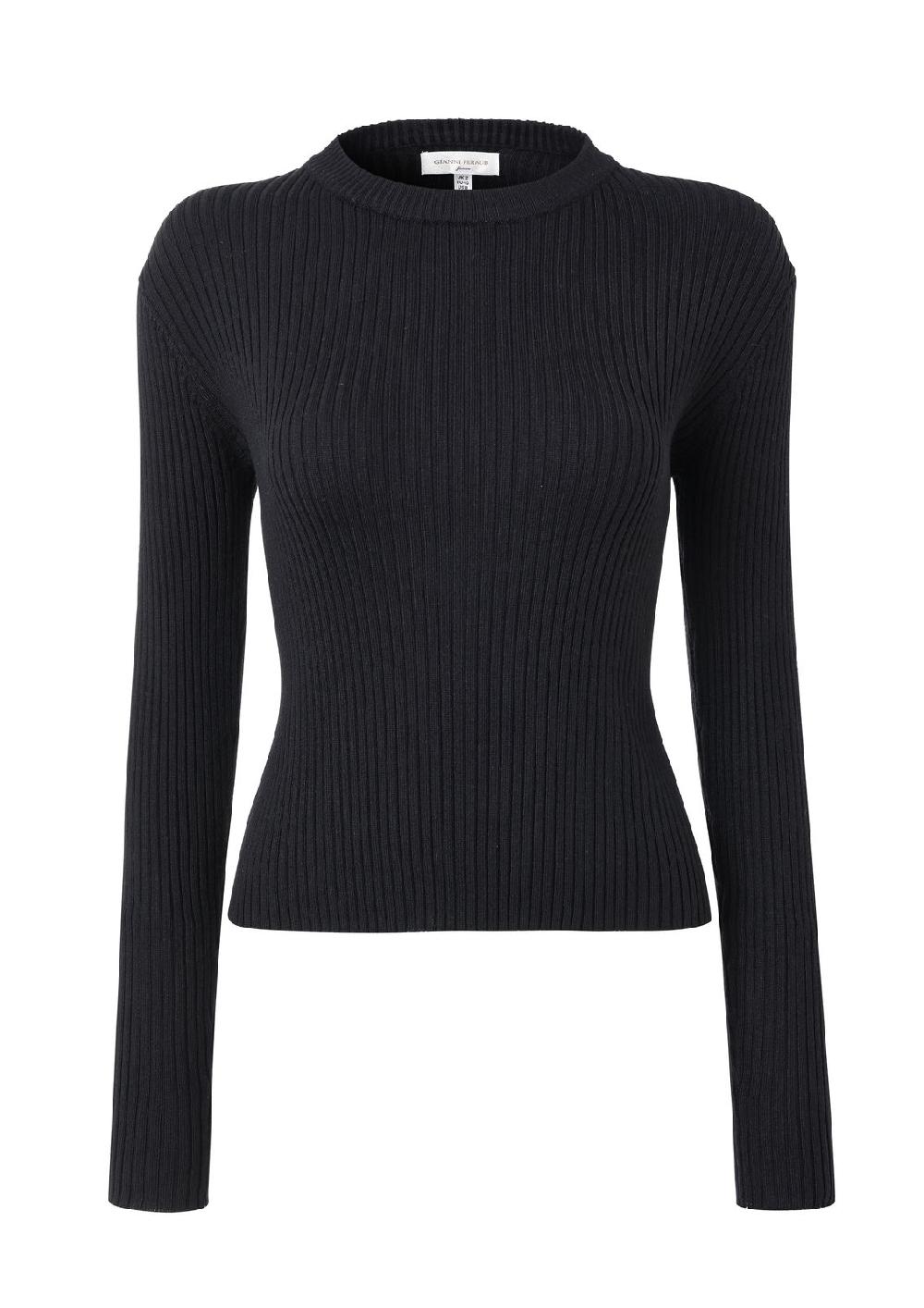 gianni feraud NO 33- LILA NO LETTUCE Ladies Ladies Knitwear BLACK