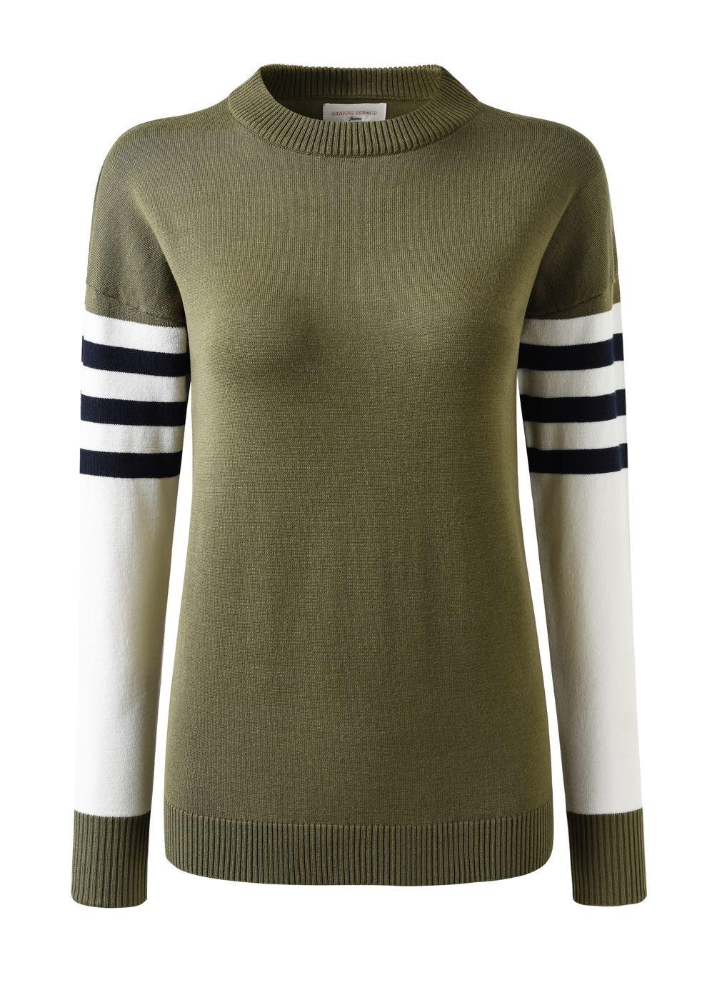 gianni feraud SUE Ladies Ladies Knitwear KHAKI MUTLI
