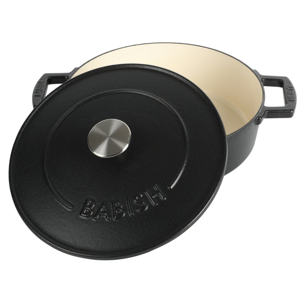 Gibson Home Babish 3 Qt Matte Enamel Cast Iron Braiser